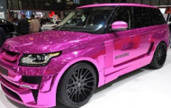 Ấn tượng Range Rover mạ crôm hồng