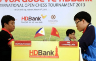 Giải cờ vua quốc tế HDBank 2013: Quang Liêm trở lại tốp đầu