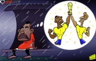 Ảnh biếm họa: Anderson đòi rời M.U vì ước mơ dự World Cup