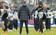 Chùm ảnh: Inter chuẩn bị cho trận Derby Italia
