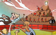 Ảnh biếm họa: City thắng derby nhưng United hớn hở lên ngôi vô địch