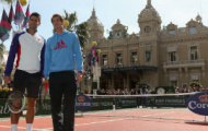 Chùm ảnh: Djkovic và Murray quảng bá cho Monte Carlo Masters