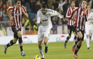 Video: Ronaldo 'nổi điên' vì bị phạm lỗi (Athletic Bilbao vs Real Madrid)