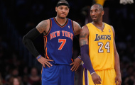 Carmelo Anthony, Kobe Bryant xuất sắc nhất NBA tuần lễ từ 08/04 đến 14/04