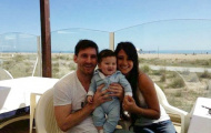 Con trai Messi giống bố 'như tạc'