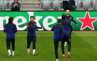 Chùm ảnh: Barcelona làm quen với mặt sân Allianz Arena