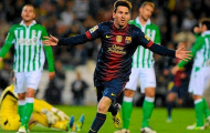 Barcelona vất vả thắng ngược Betis nhờ một tay Messi