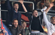 Chùm ảnh: Bố con nhà Becks hồi hộp xem PSG thi đấu