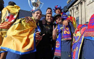 Chùm ảnh: Barca tưng bừng ăn mừng chức vô địch