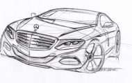 Mercedes-Benz công bố bản phác thảo S-Class Coupe