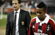 Robinho 'chống đối' Allegri trong buổi tập mới đây