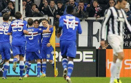 Juventus lỡ hẹn với kỷ lục vì một Sampdoria ngoan cường