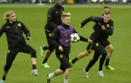Chùm ảnh: Dortmund 'cháy' hết mình trước giờ chiến với Bayern