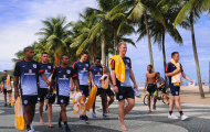Chùm ảnh: Các ngôi sao của Tam Sư dạo biển tại Brazil