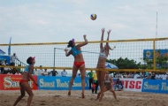 Đội Trung Quốc vô địch Giải bóng chuyền bãi biển nữ quốc tế Nha Trang tranh cúp Sanna