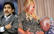 Bố đẻ thân thiết với “con dâu”, Maradona nổi điên