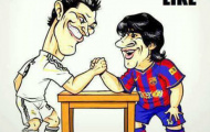 Ảnh chế Ronaldo sung sướng khi Messi vào tù