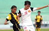 Giải bóng đá U14 nữ Đông Nam Á 2013: Việt Nam thắng đậm trận ra quân