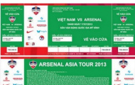 Giá vé trận Việt Nam – Arsenal tăng chóng mặt trên chợ đen
