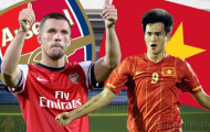 Mâu thuẫn chuyện phát sóng trận Việt Nam - Arsenal
