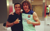 Thiago bịn rịn từ biệt Tito, Messi và Puyol