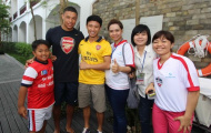 Chùm ảnh: 'Running man' gặp gỡ cầu thủ Arsenal và được HLV Wenger mời đến London