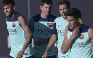 Buổi tập đầu tiên của Neymar tại Barca