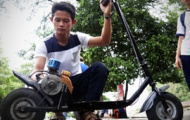 Xe tự chế từ máy cắt cỏ của sinh viên Sài Gòn