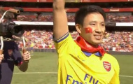 “Running man” Vũ Xuân Tiến lưu luyến chia tay Arsenal