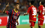 Barca thắng to: Neymar 'chưa nhìn thấy' Messi