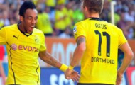 Video Bundesliga: Aubameyang che mờ Lewandowski trong chiến thắng hủy diệt của Dortmund trước Augsburg