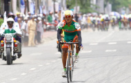 Giải xe đạp đồng bằng sông Cửu Long lần 22-2013: Thứ hạng không thay đổi sau chặng đua dài