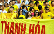 Chùm ảnh: CĐV Thanh Hóa 'nhuộm vàng' sân Hàng Đẫy
