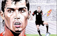 Ronaldo theo bước Mourinho lên phim hoạt hình