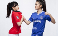 “Hot girl” Hà Thành 'túm áo nói chuyện' vì đại chiến Man United – Chelsea