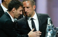 Messi cao thượng hơn Ronaldo vì đến mừng Ribery