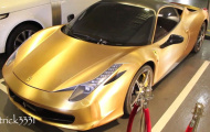 Ferrari 458 Italia mạ vàng tuyệt đẹp