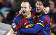 Iniesta được Barca biệt đãi chỉ sau Messi