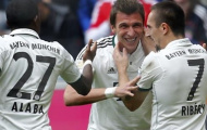 Mandzukic và Ribery lập công, Bayern Munich thắng nhẹ Hannover