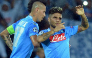 Video Champions League: Pha sút phạt đẹp mắt của Lorenzo Insigne (Napoli) vs Dortmund