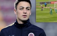 Video: Cầu thủ Sparta Prague B chơi trội đánh mông ghi bàn