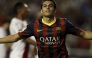 Video La Liga: Bàn thắng nâng tỷ số lên 2-0 của Pedro Rodriguez cho Barca v Rayo Vallecano