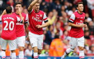 Chiến thắng tưng bừng trước Stoke City, Arsenal chiếm ngôi đầu bảng