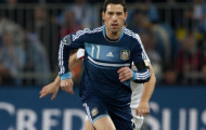 Maxi Rodriguez lập cú đúp trước Uruguay: Siêu dự bị của Argentina