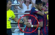 Lộ hình ảnh trọng tài bắt tay với Barca