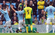 Chùm ảnh Man City 7-0 Norwich: Chim Hoàng yến 'gãy cánh' tại Etihad