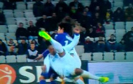 Video: Siêu phẩm xe đạp chổng ngược ở Europa League