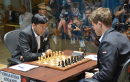 Carlsen và Anand hòa nhanh ván thứ hai