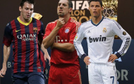 FIFA công bố danh sách rút gọn Quả bóng Vàng 2013: Không có bất ngờ