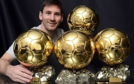 Messi lập kỷ lục mới ở giải thưởng Quả bóng vàng
